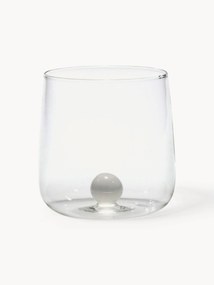 Handgemaakte waterglazen Bilia van borosilicaatglas, 6 stuks