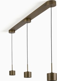 June 3-lichts Hanglamp Brons