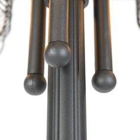 Smart buitenlamp zwart 3-lichts IP44 incl. Wifi ST64 - Guardado