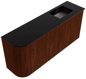 Mondiaz Joya 90cm toiletmeubel ronding links ruby met wastafel faye rechts zonder kraangat urban
