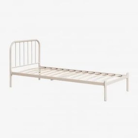 Asteri Ijzeren Bed Tapioca Beige & 90 X 190 Cm - Sklum