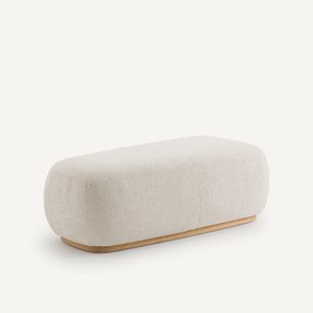 Voetensteun van structuurstof en massief eiken onderstel Jerry