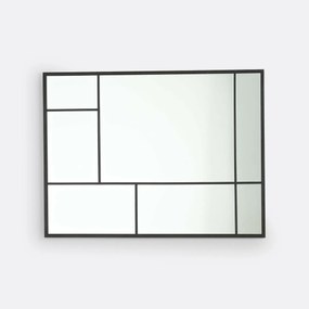 Industriële metalen spiegel 120x90 cm, Lenaig