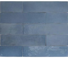 Douglas Jones Atelier Wandtegel 6x25cm 10mm witte scherf Bleu Lumiere 1576011