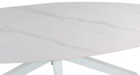 Dining Tuintafel ovaal 240 x 107 cm Wit Santika Ellisse