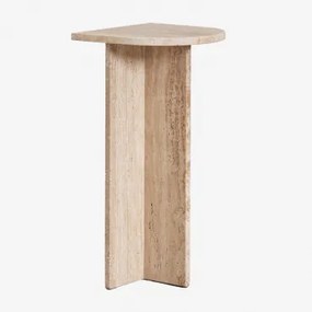 Set Van 2 Nachtkastjes Van Natuurlijk Steen Corwel Travertijn - Sklum