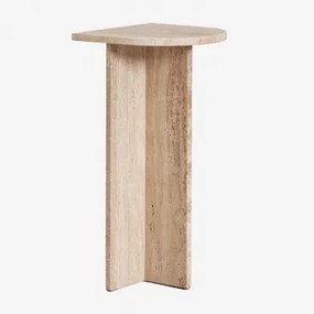 Set Van 2 Nachtkastjes Van Natuurlijk Steen Corwel Travertine - Sklum