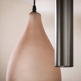 Hanglamp Met Organische Glazen Kappen