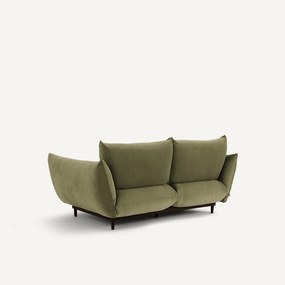 3-zits compacte bank in stoned fluweel, VITORIA