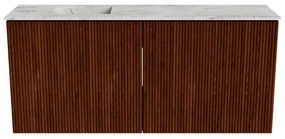 Mondiaz Joya DLux 90cm toiletmeubel ruby met wastafel faye links 1 kraangat glace