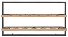DTP Home Winemate Oak Type A Wand Wijnrek Van Eikenhout - 65x25x35cm.