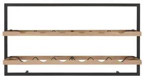 DTP Home Winemate Oak Type A Wand Wijnrek Van Eikenhout - 65x25x35cm.