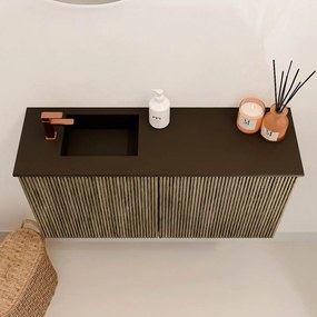 Mondiaz Joya 80cm toiletmeubel dusk met wastafel faye links 1 kraangat urban