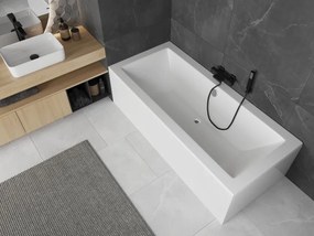 Mexen Cube rechthoekig bad 180 x 80 cm met ombouw, wit - 55051808000X