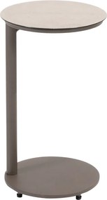 4 Seasons Vic bijzettafel Ø30xH50 cm terre - ceramic print