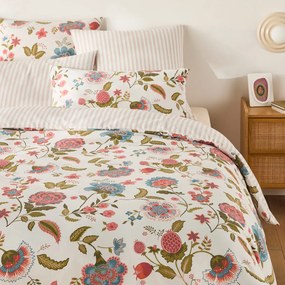 Dekbedovertrek in gewassen katoen, Shirley