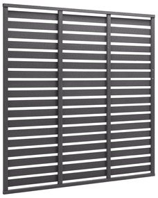 vidaXL Schuttingpaneel 180x180 cm HKC grijs
