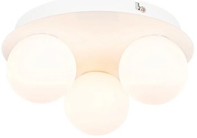 Moderne badkamer plafondlamp wit 3-lichts - Cederic