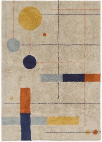 Kindervloerkleed Geometrical Shapes, handgetuft, wasbaar