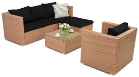 Roma Corner 5 Tuinpunt honing technorattan tuinmeubelen