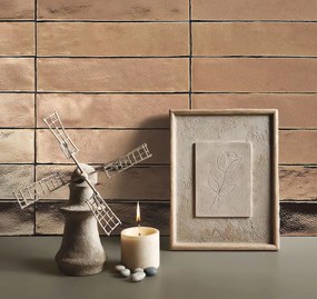 Navale Kolore wandtegel 7.5x30cm brons