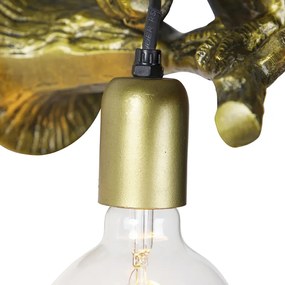 Vintage wandlamp messing - Animal Toekan