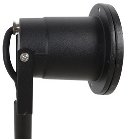 Prikspot zwart verstelbaar IP44 incl. snoer en stekker - Basic