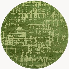 Rond jacquard in- & outdoor vloerkleed Baobab, wasbaar