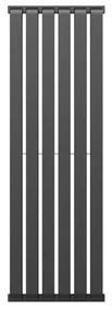 Crosswater Limit designradiator - 39.5x120cm - 779watt - staal metallic zwart LI39X1200BM