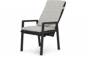 Tuinset Ronde Tuintafel 4 personen 120 cm Aluminium Grijs  Lifestyle Garden Furniture Vivaro/Rockville