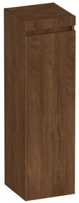 BRAUER Joy Wavy hoge kast 120 met 1 deur greeploos linksdraaiend Forest Cacao HK-JYW120LFC