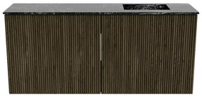 Mondiaz Joya DLux 90cm toiletmeubel shadow met wastafel faye rechts 1 kraangat lava