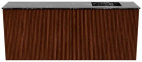 Mondiaz Joya DLux 100cm toiletmeubel ruby met wastafel faye rechts zonder kraangat lava