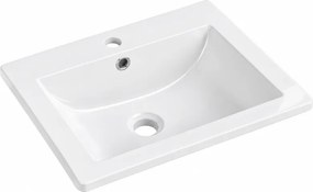 Mexen Lora inbouw wastafel 53 x 46 cm, wit - 25365300