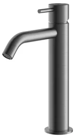 Hotbath Archie Wastafelmengkraan zonder waste Middel BGP Geborsteld Gunmetal PVD AR003MBGP