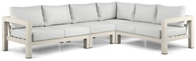 Hoek loungeset 6 personen Aluminium Taupe  Lifestyle Garden Furniture Luca