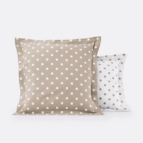 Kussensloop in zuiver katoen met stippenprint, Clarisse
