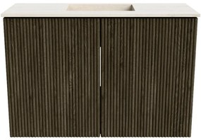 Mondiaz Joya DLux 60cm toiletmeubel shadow met wastafel faye midden 1 kraangat meli