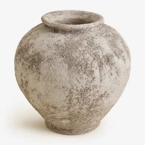 Decoratieve Vaas ↑20 Cm Van Keramiek Filis Zand Grijs - Sklum