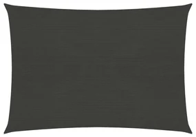 vidaXL Zonnezeil 160 g/m² 6x7 m HDPE antracietkleurig