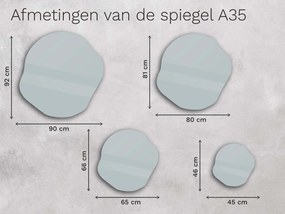 Organische LED spiegel met verlichting A35 80×81