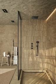 Saniclear Plus inbouw regendouche met inbouw douchekop 30x30cm verouderd ijzer - gunmetal