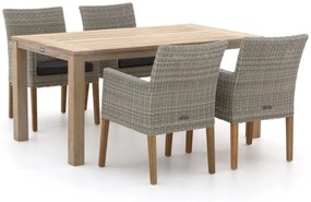 Intenso Lesa/ROUGH-S 160cm dining tuinset 5-delig