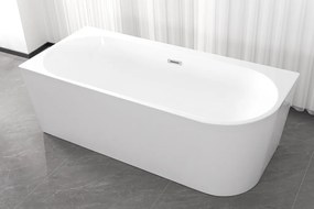 Badstuber Elise hoekbad links 180x80cm wit