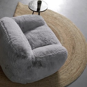 Fauteuil Zachte Vacht Grijs