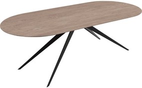 Goossens Excellent Eettafel Floyd, Semi rond 240 x 100 cm