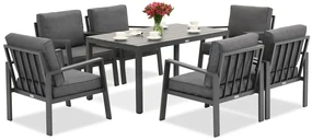 Zakintos Premium 6 antraciet Garden Point aluminium tuinmeubelen