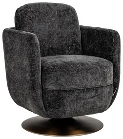 Richmond Interiors Turner Chenille Draaifauteuil Graphite Island