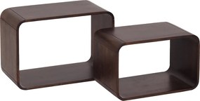 Retro Bijzettafel Set - 37.5 X 30cm.