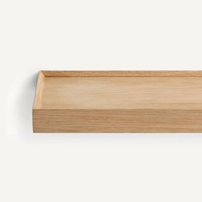Hoek wandplank in eik, Tidder